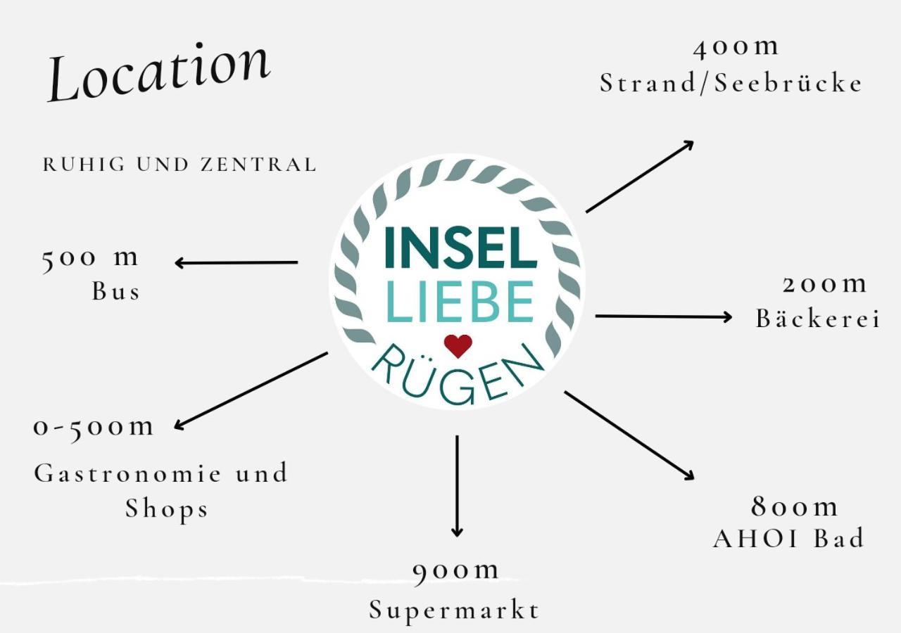 Das Appartement Inselliebe Ruegen Inkl Sauna Und 3H Taeglich Eintritt Ahoi Schwimmbad Sellin Kültér fotó